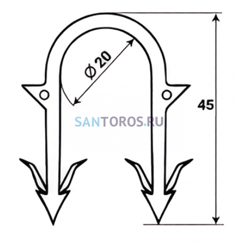 Cкоба для такера 12–20 мм (25шт) Valtec VT.KS.P.1620 VT.KS.P.1620